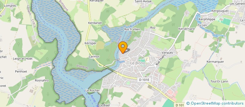 localisation de l'entreprise MONSIEUR YANNICK ALLAIN  LE BONO