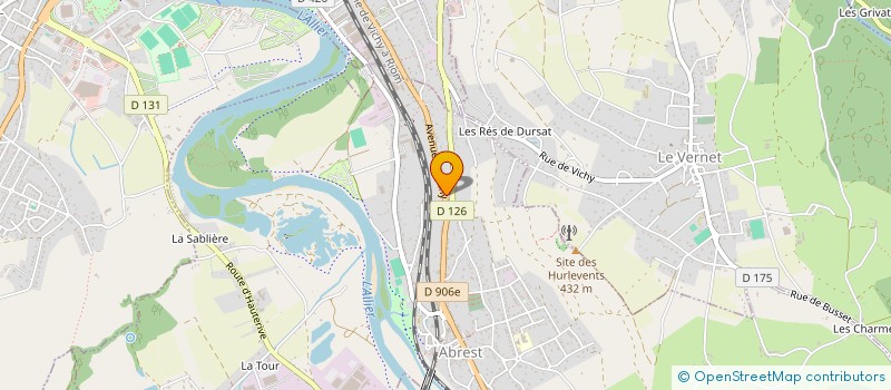 localisation de l'entreprise MONSIEUR YANNICK ALLIRAND  ABREST