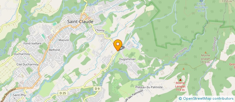 localisation de l'entreprise MONSIEUR YANNICK ANGELY à SAINT-CLAUDE