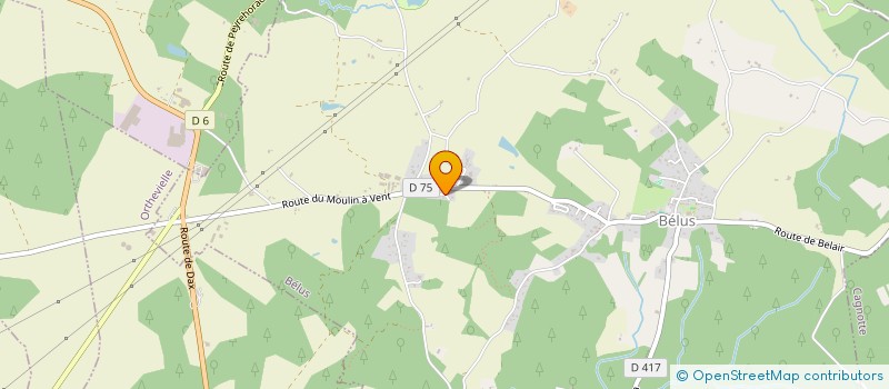 localisation de l'entreprise MONSIEUR YANNICK ARANGUREN  BELUS