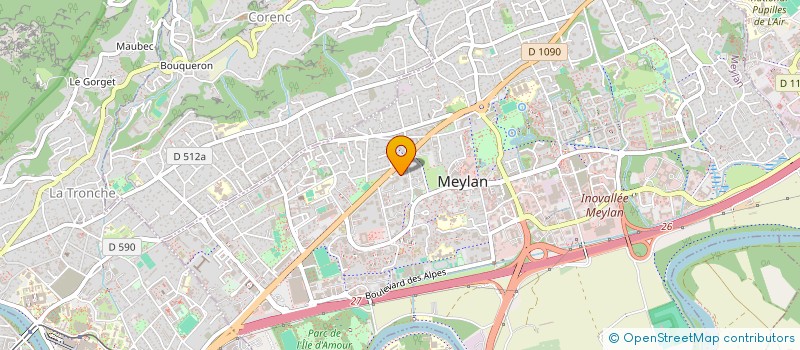 localisation de l'entreprise MONSIEUR YANNICK ARCHAMBAUD  MONTBONNOT-SAINT-MARTIN