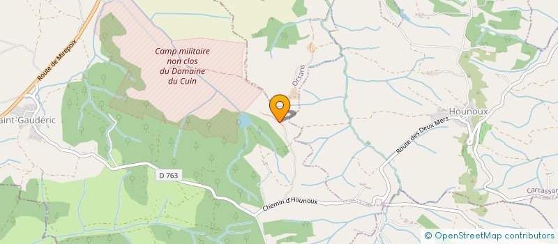 localisation de l'entreprise MONSIEUR YANNICK ARDONCEAU--CABESTAING  SAINT GAUDERIC