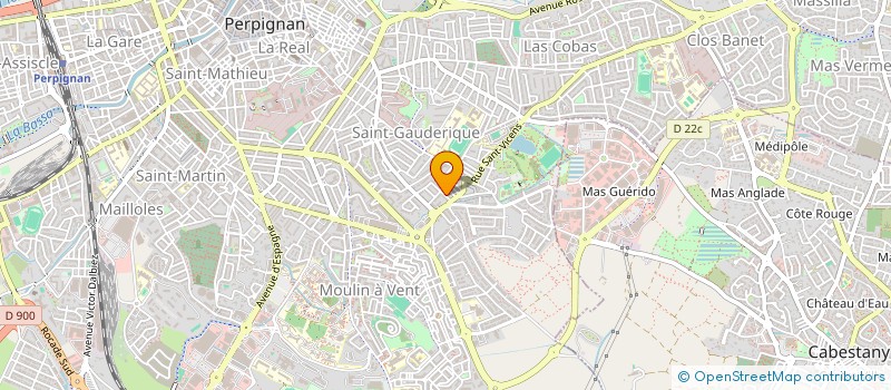 localisation de l'entreprise MONSIEUR YANNICK ARGENCE  PERPIGNAN