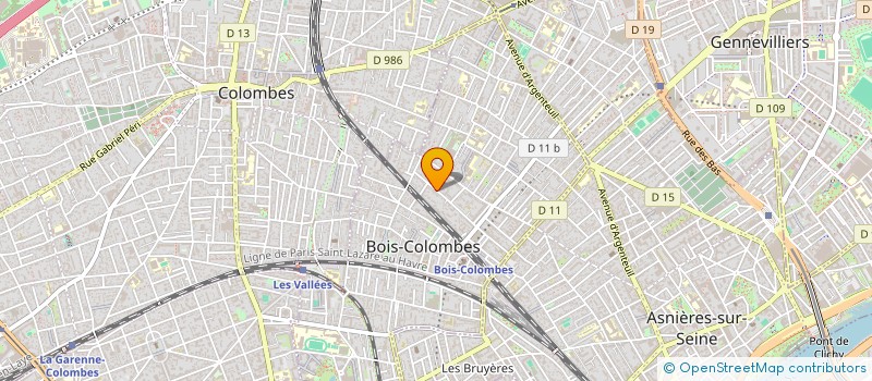 localisation de l'entreprise MONSIEUR YANNICK ARMELLINO à BOIS-COLOMBES