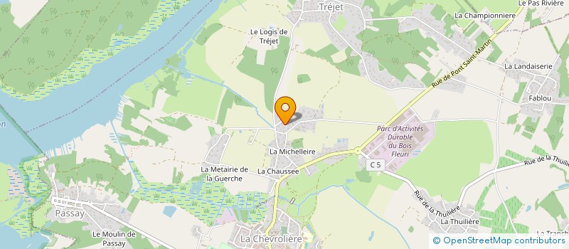 localisation de l'entreprise MONSIEUR YANNICK AUDO  LA CHEVROLIERE