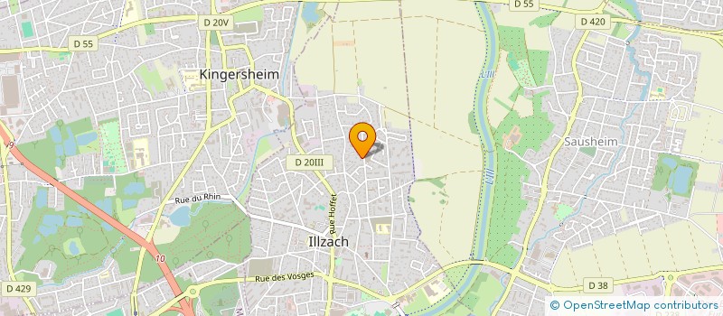 localisation de l'entreprise MONSIEUR YANNICK AURET  ILLZACH