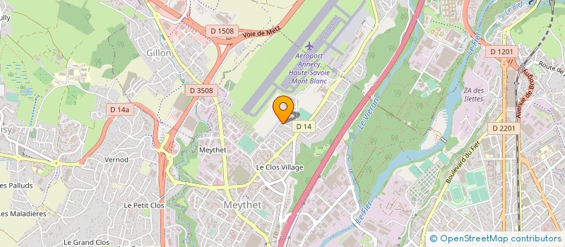 localisation de l'entreprise MONSIEUR YANNICK AUSSEDAT  ANNECY