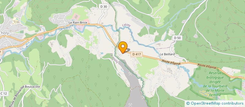 localisation de l'entreprise MONSIEUR YANNICK BADONNEL  GERARDMER