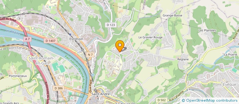 localisation de l'entreprise MONSIEUR YANNICK BAILLY à VIENNE