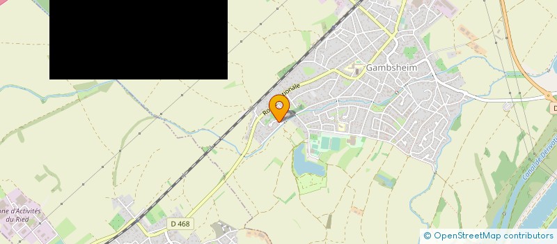 localisation de l'entreprise MONSIEUR YANNICK BALDENSPERGER  GAMBSHEIM