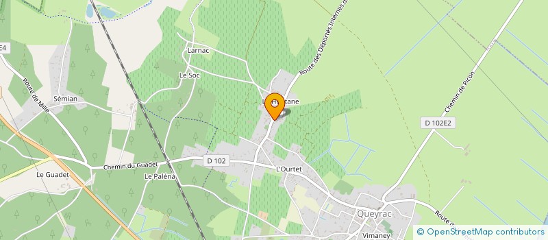 localisation de l'entreprise MONSIEUR YANNICK BALIAN  QUEYRAC