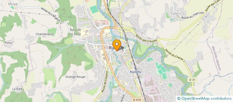 localisation de l'entreprise MONSIEUR YANNICK BALMER  RUMILLY