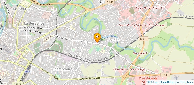 localisation de l'entreprise MONSIEUR YANNICK BARANGER  NIORT