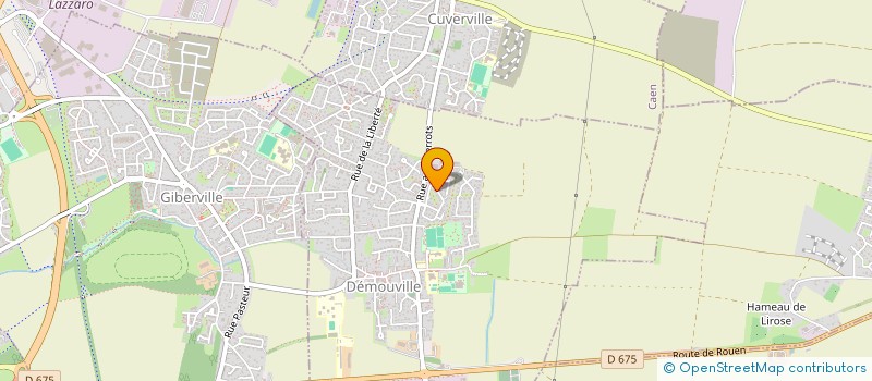 localisation de l'entreprise MONSIEUR YANNICK BARETTE  DEMOUVILLE