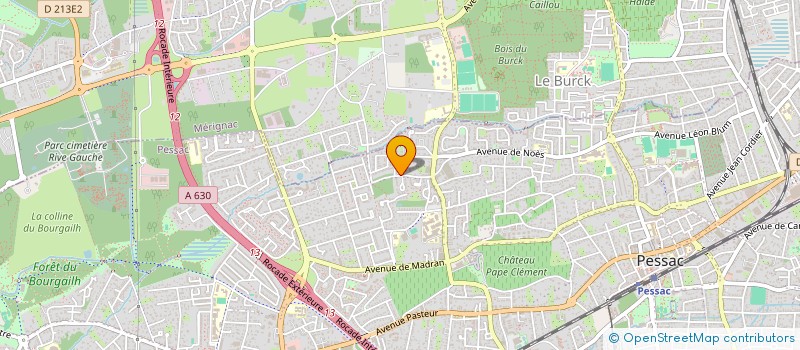 localisation de l'entreprise MONSIEUR YANNICK BARREIN  PESSAC