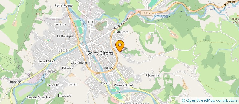 localisation de l'entreprise MONSIEUR YANNICK BASCANS à SAINT-GIRONS