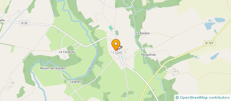 localisation de l'entreprise MONSIEUR YANNICK BAUSSART  LIGLET