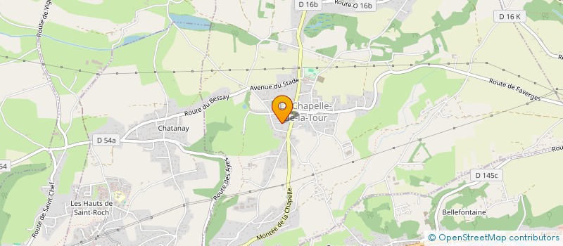 localisation de l'entreprise MONSIEUR YANNICK BAYET  LA CHAPELLE-DE-LA-TOUR