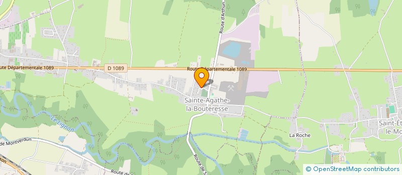 localisation de l'entreprise MONSIEUR YANNICK BAYET  SAINTE-AGATHE-LA-BOUTERESSE