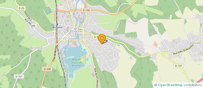 localisation de l'entreprise MONSIEUR YANNICK BEAUDOIN  BRIONNE