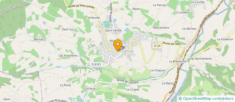 localisation de l'entreprise MONSIEUR YANNICK BECASSET  BESSENAY