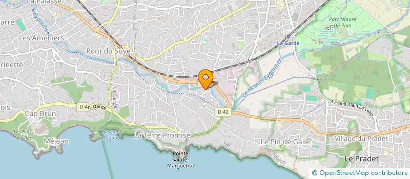 localisation de l'entreprise MONSIEUR YANNICK BEDOUET  LA GARDE