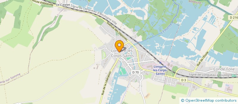 localisation de l'entreprise MONSIEUR YANNICK BELL  LONGPRE-LES-CORPS-SAINTS