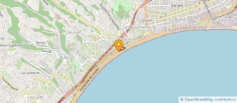 localisation de l'entreprise MONSIEUR YANNICK BELLANGER à NICE