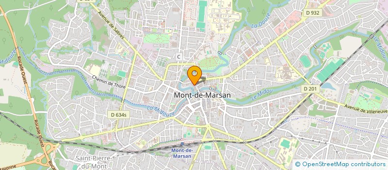 localisation de l'entreprise MONSIEUR YANNICK BEQUER  MONT-DE-MARSAN