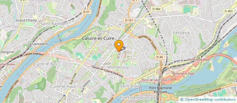 localisation de l'entreprise MONSIEUR YANNICK BERLINGERIE à CALUIRE-ET-CUIRE