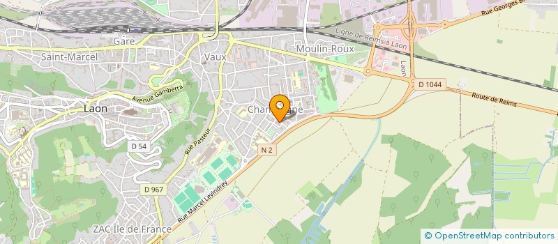 localisation de l'entreprise MONSIEUR YANNICK BERNARD  LAON