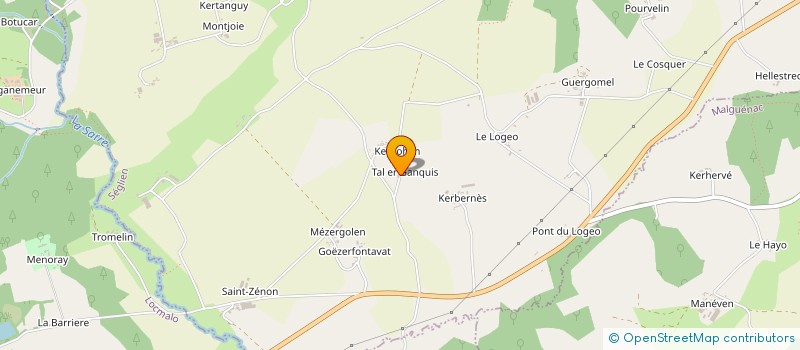 localisation de l'entreprise MONSIEUR YANNICK BERNARD  SEGLIEN