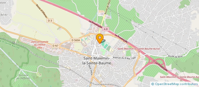 localisation de l'entreprise MONSIEUR YANNICK BERNARD à SAINT-MAXIMIN-LA-SAINTE-BAUME
