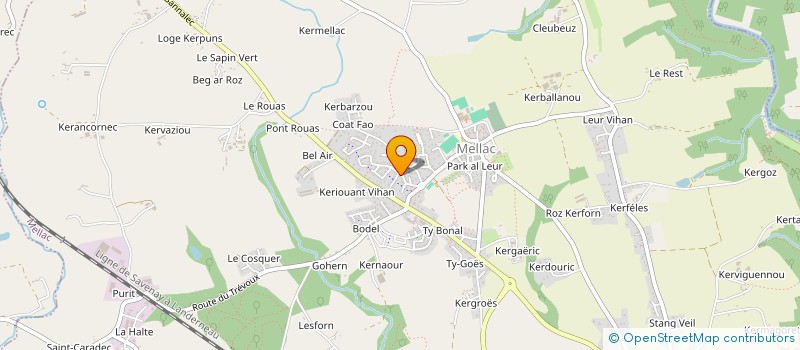 localisation de l'entreprise MONSIEUR YANNICK BERTHELOT à MELLAC
