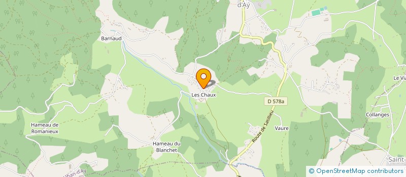 localisation de l'entreprise MONSIEUR YANNICK BERTIN  SAINT ALBAN D'AY