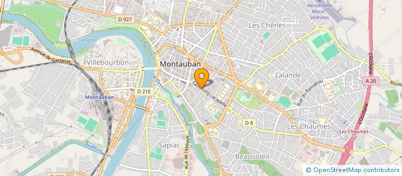 localisation de l'entreprise MONSIEUR YANNICK BERTRAND  MONTAUBAN