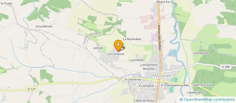 localisation de l'entreprise MONSIEUR YANNICK BESSARD DUPARC  MASSEUBE