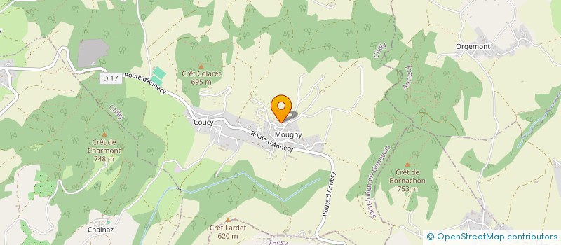 localisation de l'entreprise MONSIEUR YANNICK BIANCHI  CHILLY