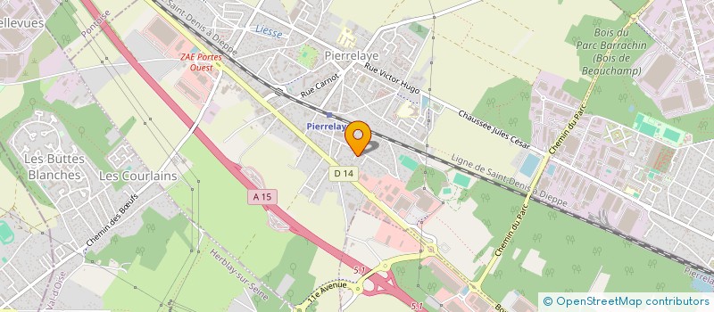 localisation de l'entreprise MONSIEUR YANNICK BIED à PIERRELAYE