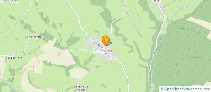 localisation de l'entreprise MONSIEUR YANNICK BILLETTE  LA ROMAGNE