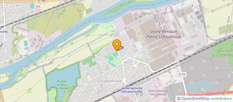 localisation de l'entreprise MONSIEUR YANNICK BILLY  AUBERGENVILLE