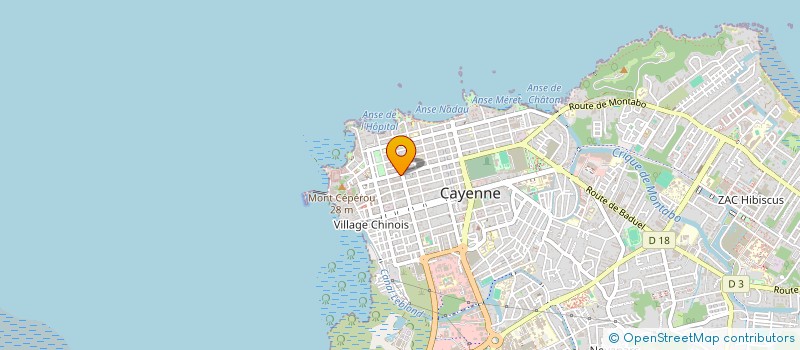 localisation de l'entreprise MONSIEUR YANNICK BIRON à CAYENNE