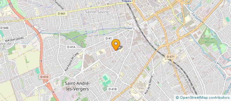 localisation de l'entreprise MONSIEUR YANNICK BLANC  SAINT-ANDRE-LES-VERGERS