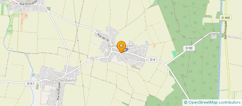 localisation de l'entreprise MONSIEUR YANNICK BLANCHET  URSCHENHEIM