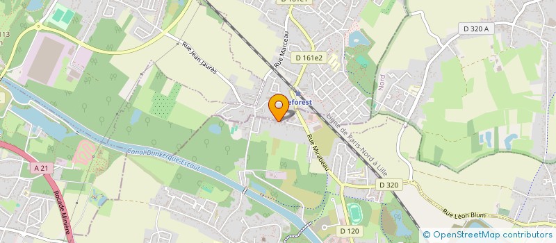 localisation de l'entreprise MONSIEUR YANNICK BLERVAQUE  AUBY