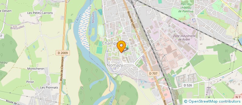 localisation de l'entreprise MONSIEUR YANNICK BODELIN  MOULINS