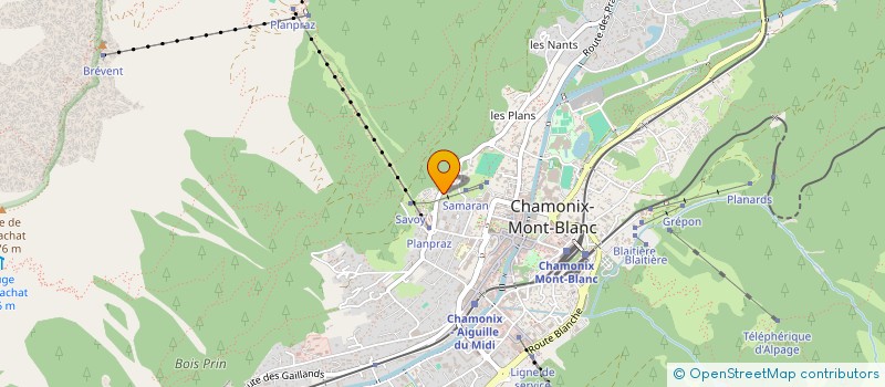 localisation de l'entreprise MONSIEUR YANNICK BOISSENOT  CHAMONIX-MONT-BLANC