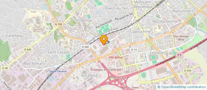 localisation de l'entreprise MONSIEUR YANNICK BONNAL  NIMES