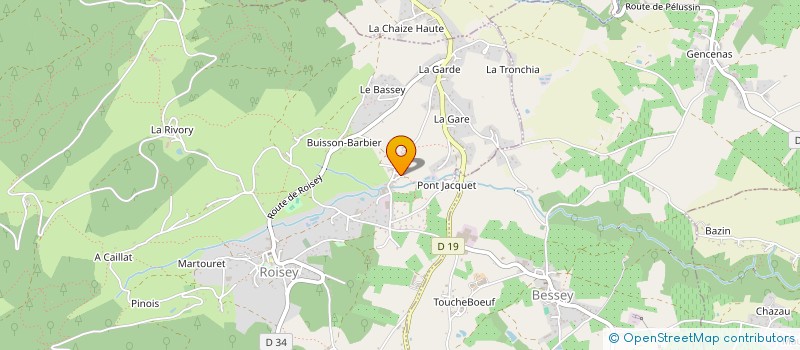 localisation de l'entreprise MONSIEUR YANNICK BONNAVION  ROISEY