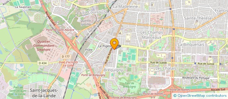 localisation de l'entreprise MONSIEUR YANNICK BONNIERE à RENNES